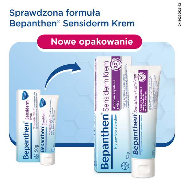 Bepanthen Sensiderm wyrób medyczny: kojący krem, 20 g_8