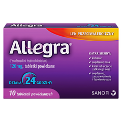 Allegra lek przeciwalergiczny, 10 tabl./1 opak._1