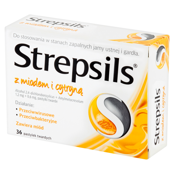 Strepsils pastylki twarde do ssania na gardło, 36 szt./1 opak._2