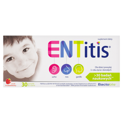 Entitis Truskawkowy suplement diety, 30 past./1 opak._1