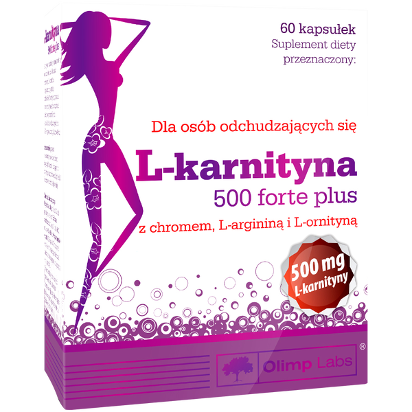 L-Karnityna 500 Forte Plus suplement diety, 60 kaps./1 opak._1