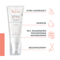 Avène Tolerance Control krem łagodząco-regenerujący do twarzy, 40 ml_2