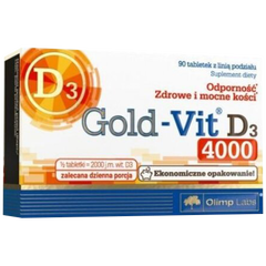 Gold-Vit D3 4000 suplement diety o smaku jabłkowym, 90 tabl./1 opak._1