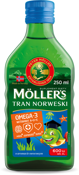Möller's Tran Norweski tran norweski owocowy, 250 ml_1