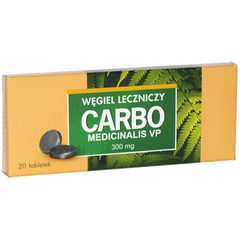 WĘGIEL LECZNICZY 300 mg tabletki, 20 kaps./1 opak._1
