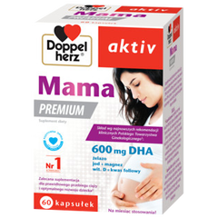 Doppelherz Aktiv Mama Premium suplement diety 600 mg DHA, 60 kaps./1 opak._1