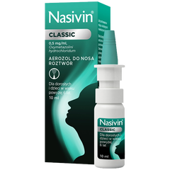 Nasivin Classic aerozol do nosa, 10 ml/1 opak._1