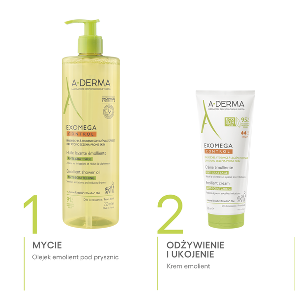 A-Derma Exomega Control olejek emolient pod prysznic, 750 ml_7