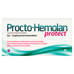Procto-Hemolan Protect czopki przeciw hemoroidom, 10 szt./1 opak._2