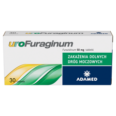 Urofuraginum lek na zakażenia dolnych dróg moczowych, 30 tabl./1 opak._1