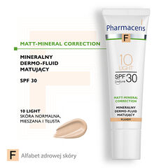 Pharmaceris F Matt-Mineral-Correction mineralny dermo-fluid matujący SPF30 10 light, 30 ml_2
