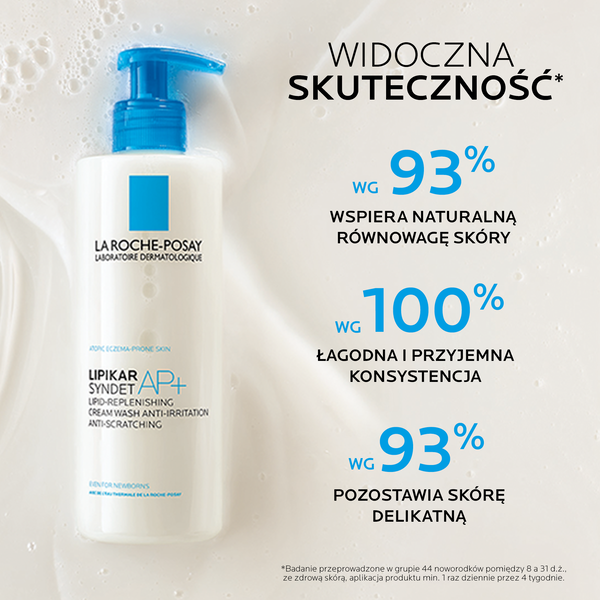 La Roche-Posay Lipikar Syndet AP+ krem myjący do ciała uzupełniający poziom lipidów - od urodzenia, 400 ml_5