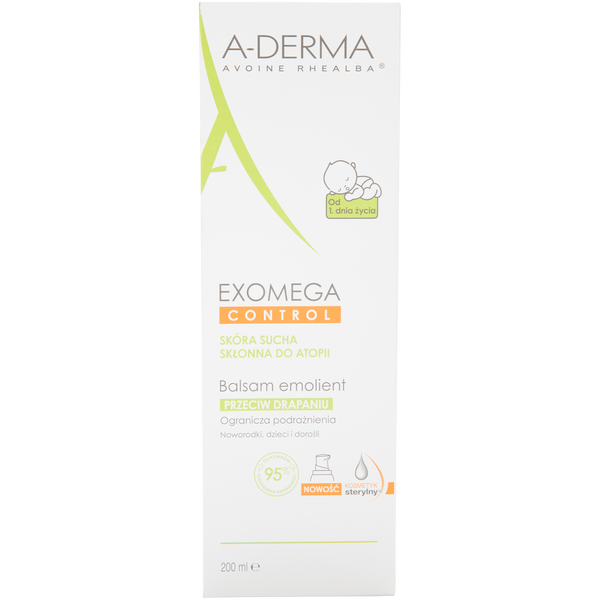 A-Derma Exomega Control nawilżająco-zmiękczający balsam do ciała, 200 ml_2