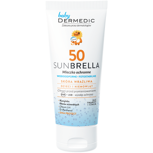 Dermedic_Sunbrella_wodoodporne mleczko ochronne dla dzieci SPF50, 100 g1