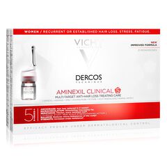 Vichy Dercos Aminexil Clinical 5 kuracja przeciw wypadaniu włosów w ampułkach, 21 x 6 ml/1 opak._1