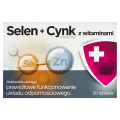Selen+Cynk Z Witaminami suplement diety, 30 tabl./1 opak._1