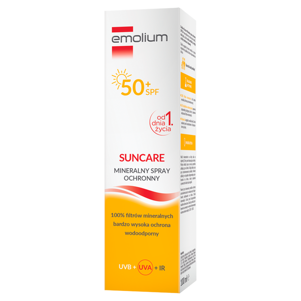 Emolium Suncare wodoodporny mineralny spray ochronny do ciała SPF50+, 100 ml_2