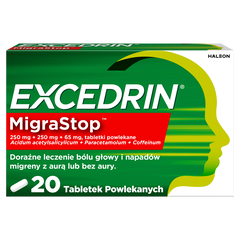 Excedrin Migrastop tabletki powlekane, 20 szt./1 opak._1