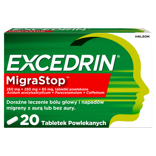 Excedrin Migrastop tabletki powlekane, 20 szt./1 opak._1