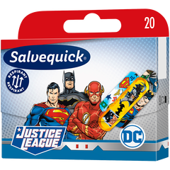 Salvequick Justice League oddychające plastry na skaleczenia, 20 szt./1 opak._1