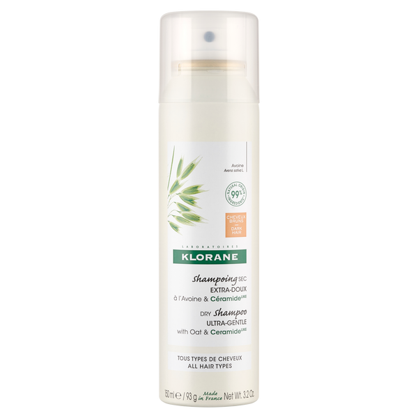 Klorane ultrałagodzący suchy szampon do włosów ciemnych, 150 ml_1