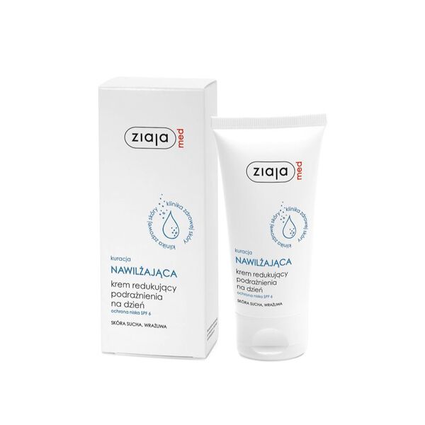 Ziaja med Kuracja Nawilżająca nawilżający krem redukujący podrażnienia na dzień, 50 ml_1
