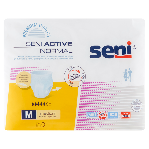Seni Active Normal majtki chłonne rozm. M, 10 szt./1 opak._1