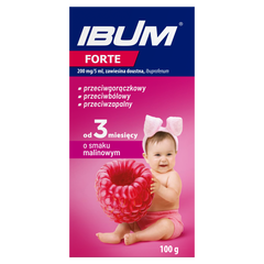 Ibum Forte zawiesina o smaku malinowym 200 mg/5 ml, 100 g_2