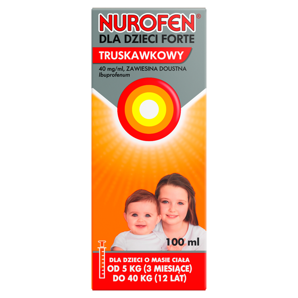 Nurofen Forte zawiesina doustna o smaku truskawkowym, 100 ml_1