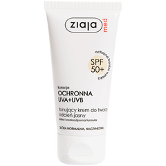 Ziaja med UVA-UVB tonizujący krem do twarzy odcień jasny z SPF50+, 50 ml_1