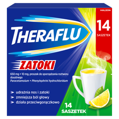 Theraflu Zatoki lek wieloskładnikowy, 14 szt./1 opak._1