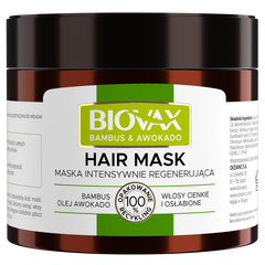 L'biotica Biovax Bambus maska do włosów cienkich i łamliwych, 250 ml_1
