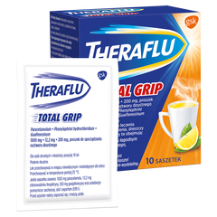 Theraflu Total Grip proszek do sporządzania roztworu doustnego, 10 sasz./1 opak._2