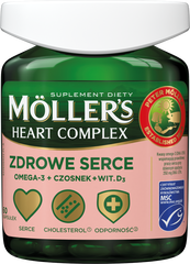 Möller's Serce suplement diety omega-3, 60 kaps./1 opak._1