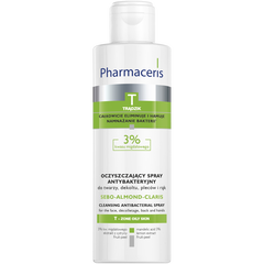 Pharmaceris T Sebo-Almond-Claris oczyszczający płyn bakteriostatyczny do twarzy, dekoltu i pleców 3% kwasu migdałowego, 190 ml_1