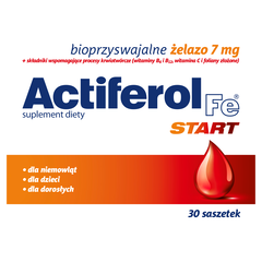 Actiferol FE suplement diety 7 mg, 30 sasz./1 opak._1