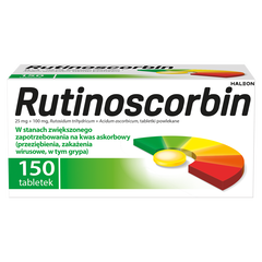 Rutinoscorbin tabletki powlekane, 150 szt./1 opak._1