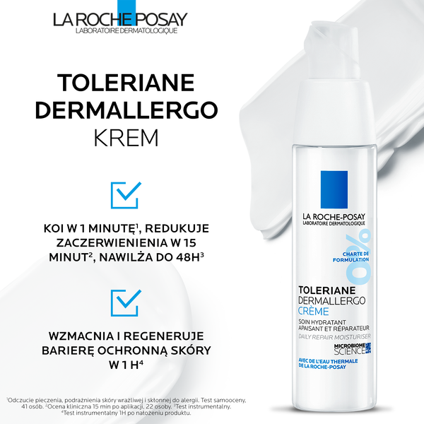La Roche-Posay Toleriane Dermallergo regenerujący krem nawilżający o bogatej konsystencji, 40 ml_3