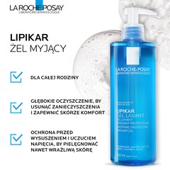 La Roche-Posay Lipikar Gel kojący żel do mycia twarzy i ciała, 400 ml_2