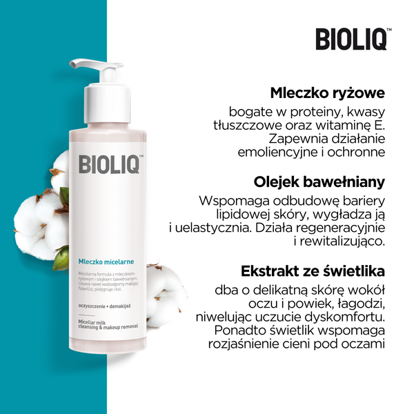 Bioliq Clean micelarne mleczko do demakijażu twarzy, 135 ml_3