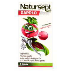 Natursept Med Gardło lizaki o smaku wiśniowym, 6 szt./1 opak._2