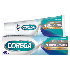 Corega Supermocny Neutralny Smak krem do protez, 40 g_1