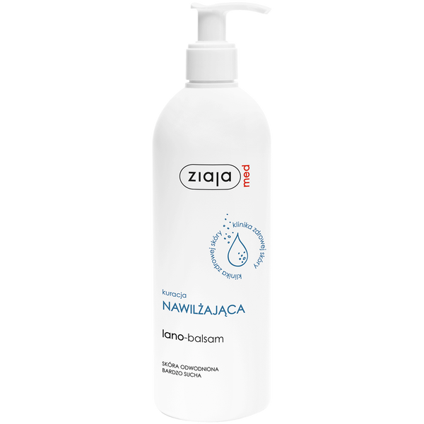 Ziaja med Kuracja Nawilżająca nawilżający lano-balsam do ciała dla skóry bardzo suchej i odwodnionej, 400 ml_1