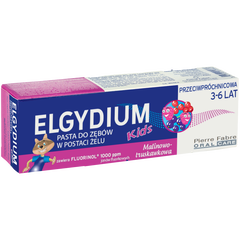 Elgydium Kids pasta do mycia zębów malinowo-truskawkowa dla dzieci 3-6, 50 ml_1