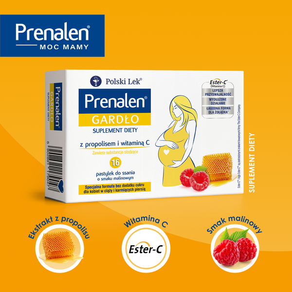 Prenalen Gardło tabletki do ssania, 16 tabl./1 opak._5