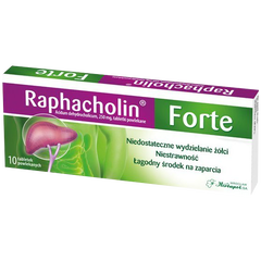 Raphacholin Forte tabletki powlekane, 10 tabl./1 opak._1