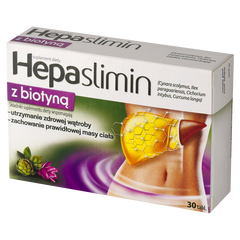 Hepaslimin Z Biotyną suplement diety, 30 tabl./1 opak._2