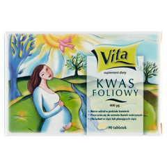 Kwas Foliowy suplement diety, 90 tabl./1 opak._1