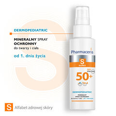 Pharmaceris S wodoodporny mineralny spray ochronny do twarzy i ciała z SPF50+, 100 ml_2