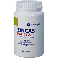 Zincas Max C+D3 suplement diety, 50 tabl./1 opak._1